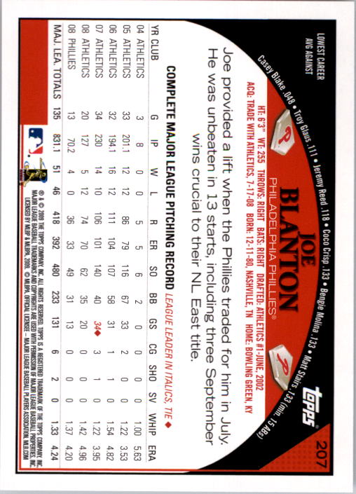 A1809- 2009 Topps Baseball Card #s 1-251 +Rookies -You Pick- 15+ FREE US SHIP - Picture 413 of 499