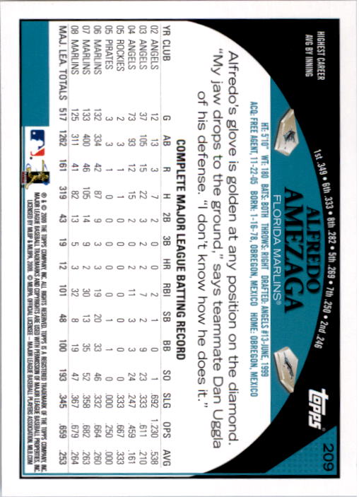 A1809- 2009 Topps Baseball Card #s 1-251 +Rookies -You Pick- 15+ FREE US SHIP - Picture 417 of 499