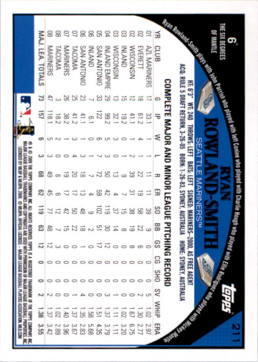 A1809- 2009 Topps Baseball Card #s 1-251 +Rookies -You Pick- 15+ FREE US SHIP - Picture 421 of 499