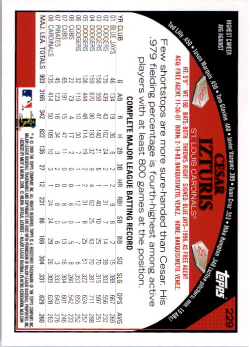 A1809- 2009 Topps Baseball Card #s 1-251 +Rookies -You Pick- 15+ FREE US SHIP - Picture 455 of 499
