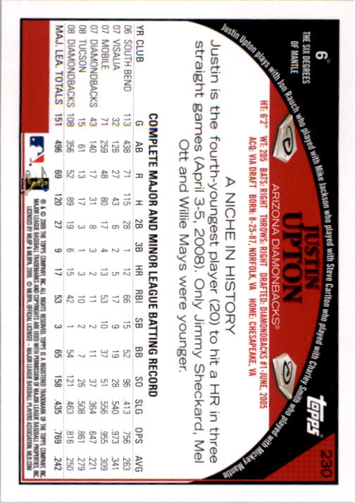 A1809- 2009 Topps Baseball Card #s 1-251 +Rookies -You Pick- 15+ FREE US SHIP - Picture 457 of 499