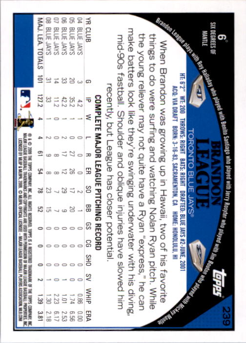 A1809- 2009 Topps Baseball Card #s 1-251 +Rookies -You Pick- 15+ FREE US SHIP - Picture 475 of 499