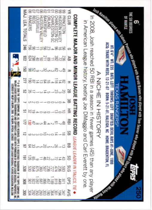 A1809- 2009 Topps Baseball Card #s 1-251 +Rookies -You Pick- 15+ FREE US SHIP - Picture 497 of 499