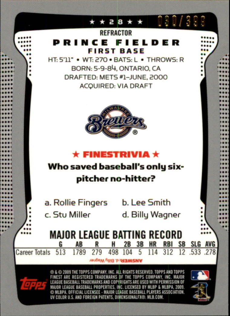 2009 Topps mejor béisbol refractor azul elige a tu jugador ¡completa tu conjunto! - Imagen 13 de 85