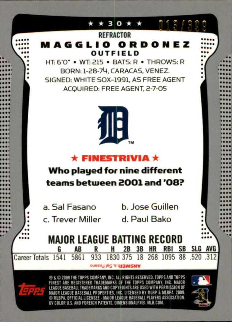 2009 Topps mejor béisbol refractor azul elige a tu jugador ¡completa tu conjunto! - Imagen 17 de 85