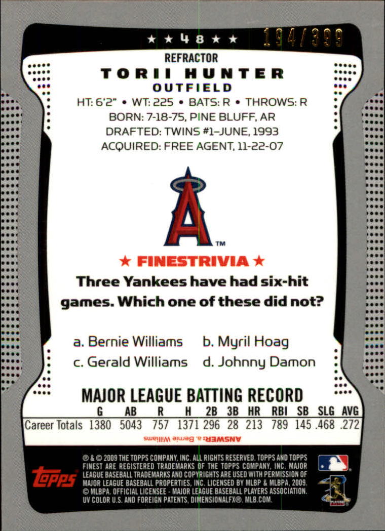 2009 Topps mejor béisbol refractor azul elige a tu jugador ¡completa tu conjunto! - Imagen 27 de 85