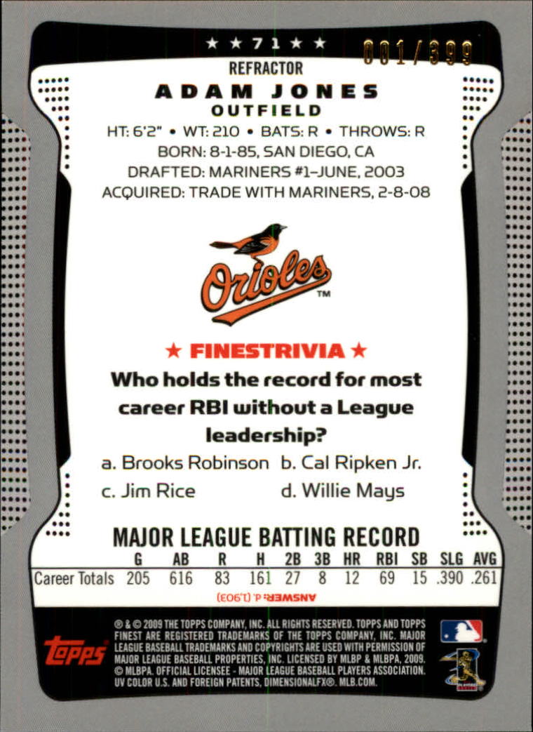 2009 Topps mejor béisbol refractor azul elige a tu jugador ¡completa tu conjunto! - Imagen 47 de 85