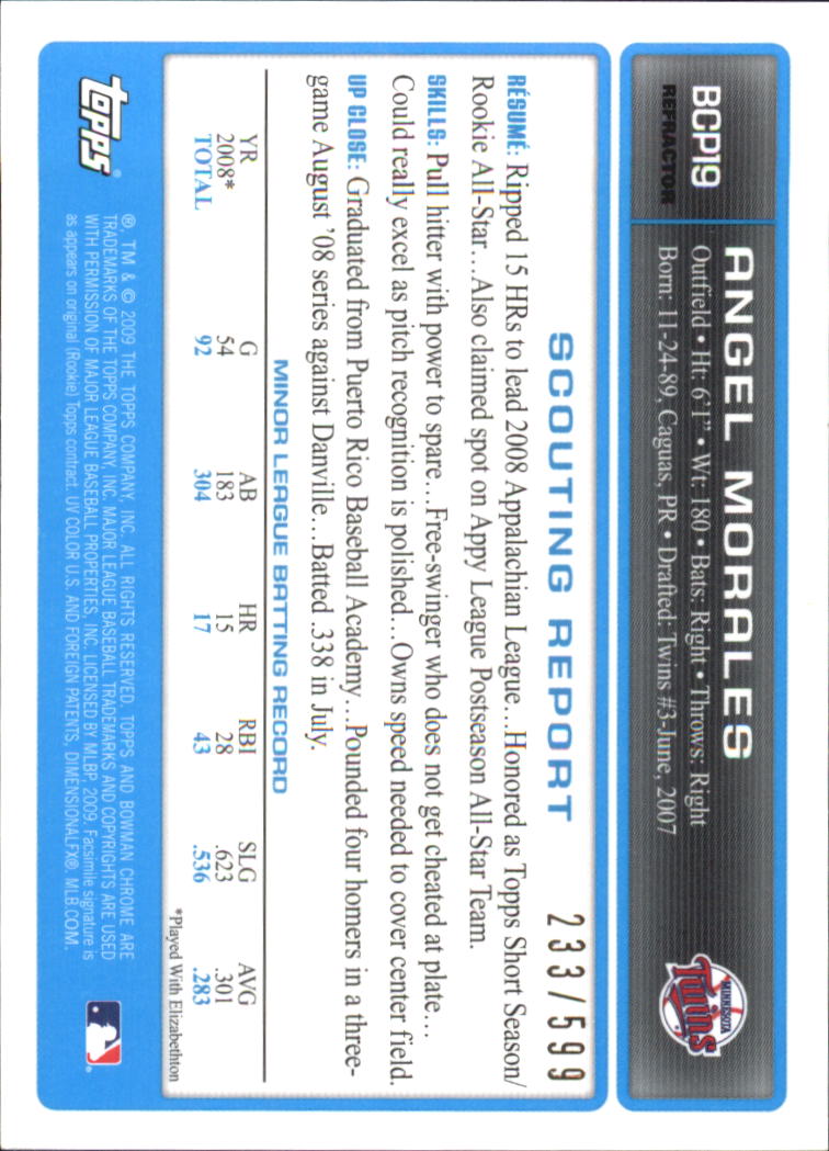 2009 Bowman Chrome Baseball Part 4 Prospects and Autograph Parallel Cards - Picture 15 of 109