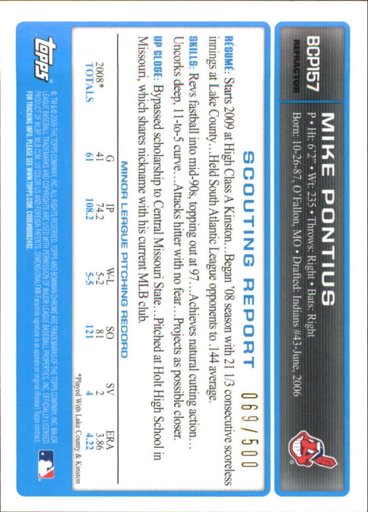 2009 Bowman Chrome Baseball Part 4 Prospects and Autograph Parallel Cards - Picture 35 of 109