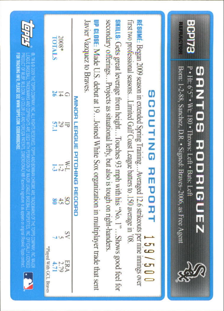 2009 Bowman Chrome Baseball Part 4 Prospects and Autograph Parallel Cards - Picture 39 of 109