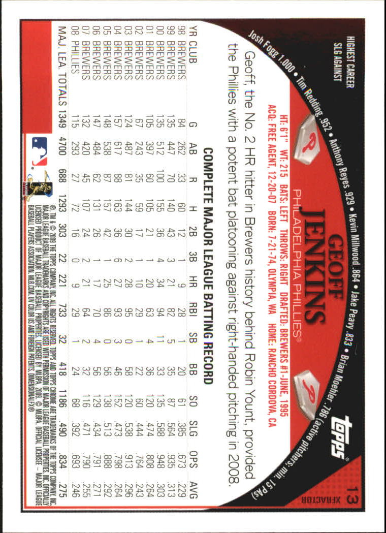 2009 Topps Chrome Baseball YOU PICK - Picture 25 of 415