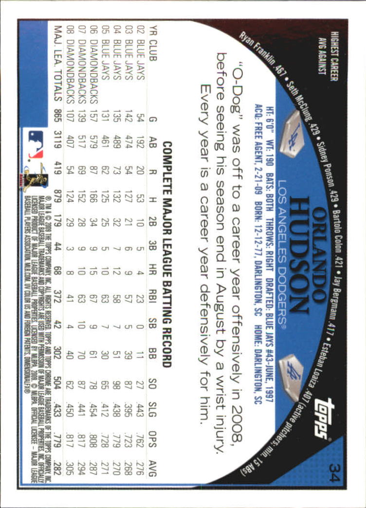 2009 Topps Chrome Baseball YOU PICK - Picture 65 of 415