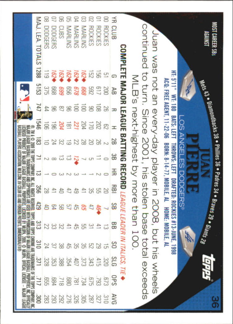 2009 Topps Chrome Baseball YOU PICK - Picture 69 of 415