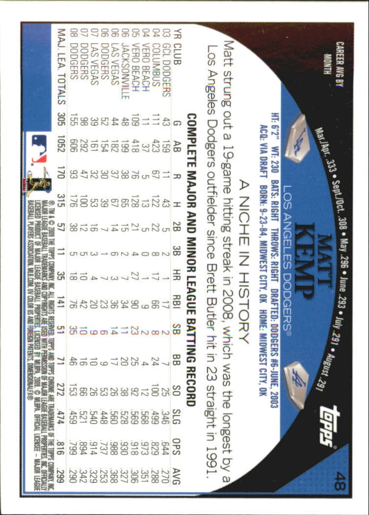 2009 Topps Chrome Baseball YOU PICK - Picture 93 of 415