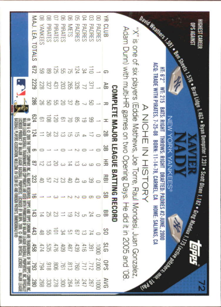 2009 Topps Chrome Baseball YOU PICK - Picture 139 of 415