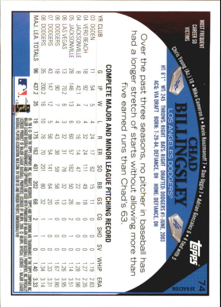2009 Topps Chrome Baseball YOU PICK - Picture 143 of 415