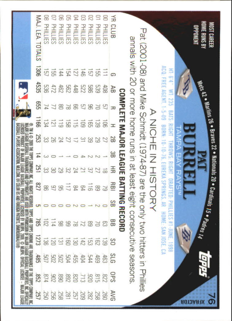 2009 Topps Chrome Baseball YOU PICK - Picture 147 of 415