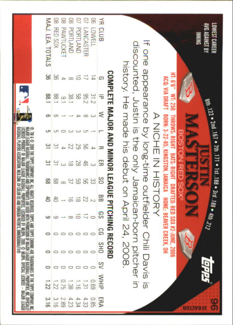2009 Topps Chrome Baseball YOU PICK - Picture 187 of 415