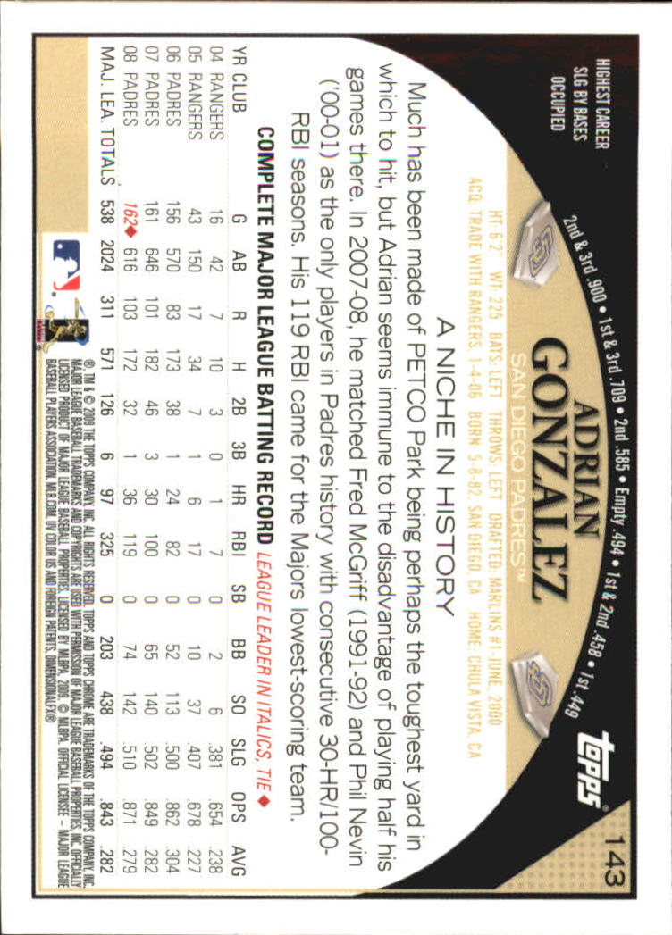 2009 Topps Chrome Baseball YOU PICK - Picture 275 of 415