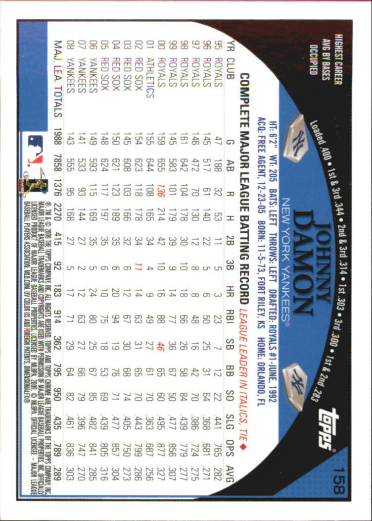 2009 Topps Chrome Baseball YOU PICK - Picture 305 of 415