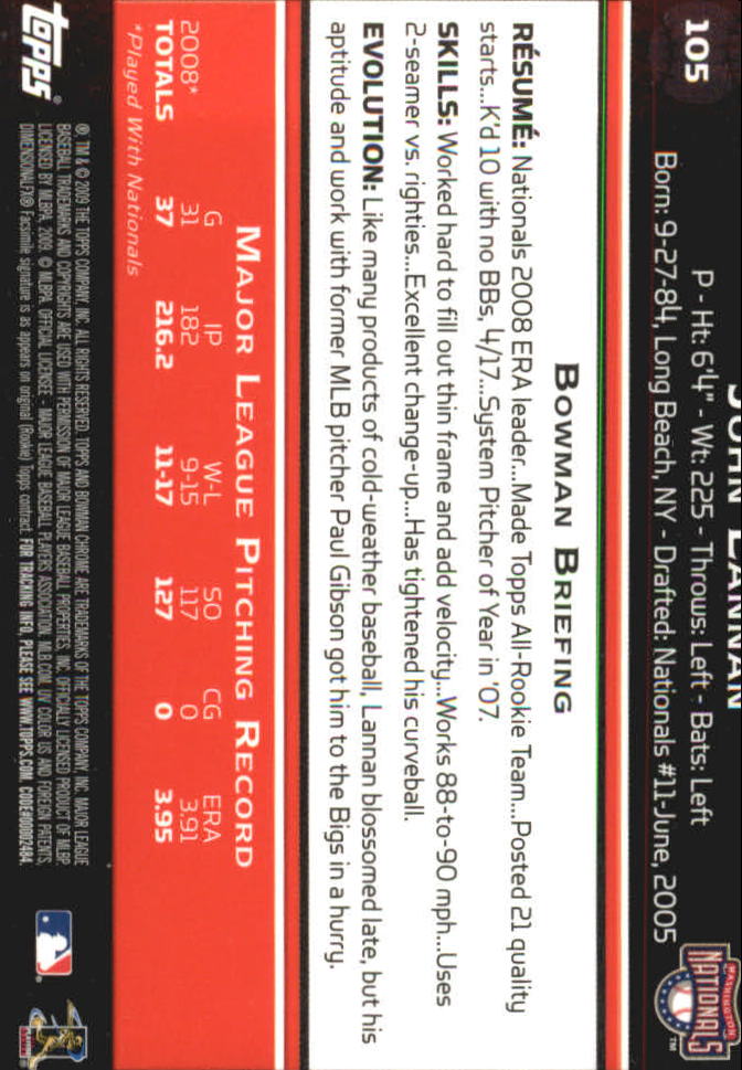 2009 Bowman Chrome Baseball Card Pick - Picture 203 of 429