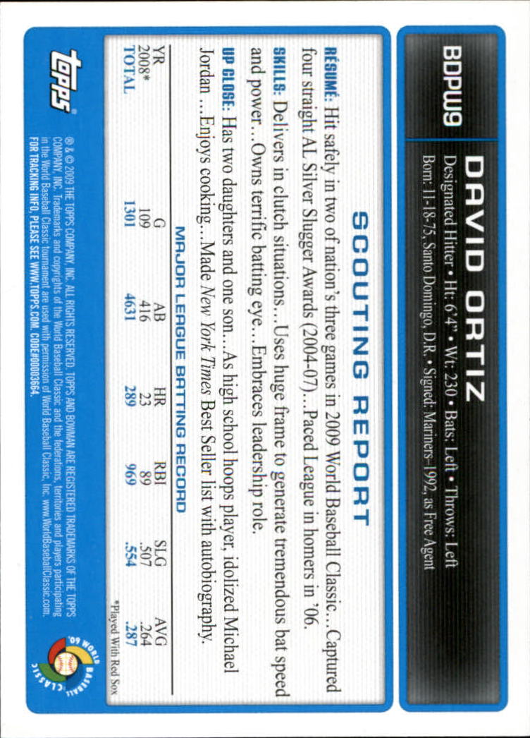 2009 Bowman Draft Baseball Part 2 Parallel Cards - Picture 337 of 387