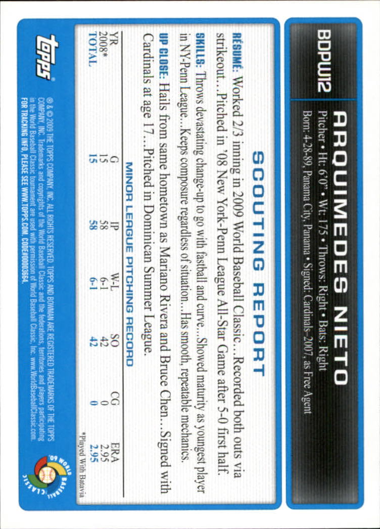 2009 Bowman Draft Baseball Part 2 Parallel Cards - Picture 343 of 387