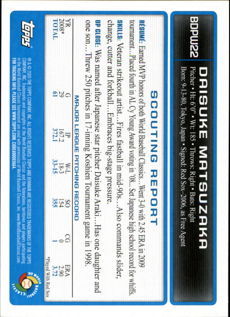 2009 Bowman Draft Baseball Part 2 Parallel Cards - Picture 363 of 387