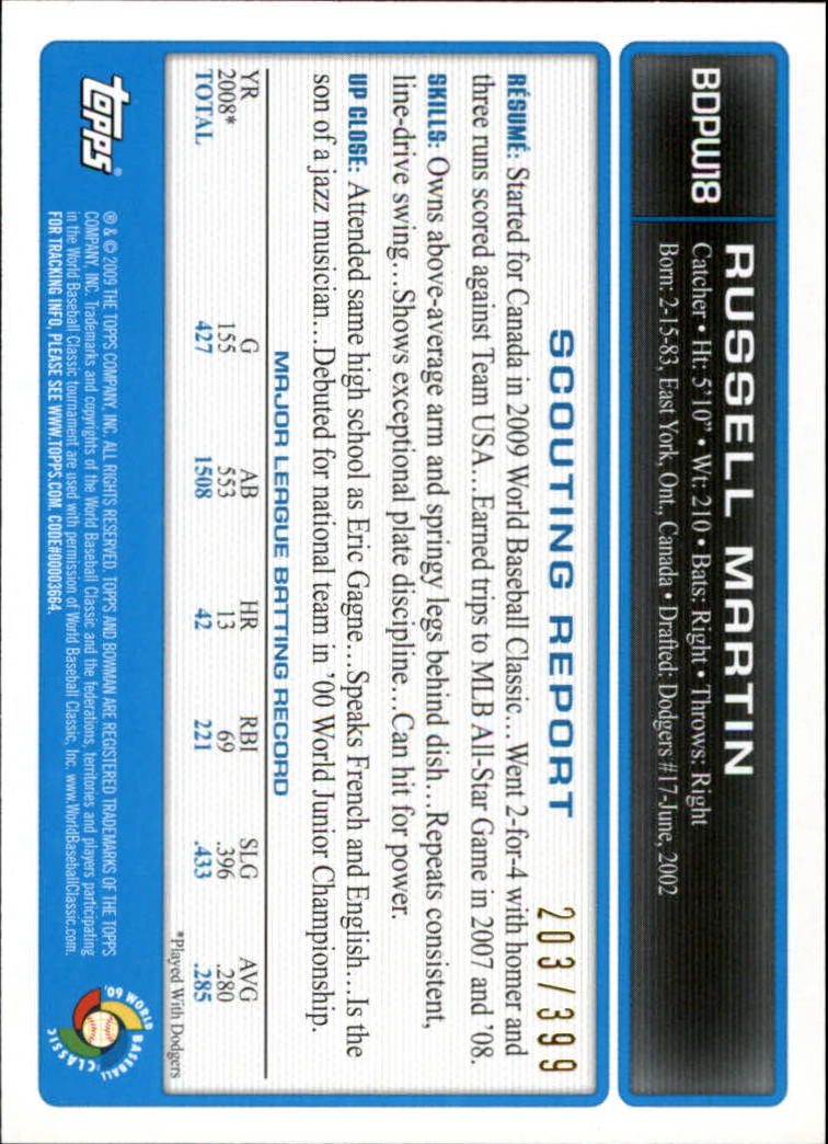 2009 Bowman Draft Baseball Part 2 Parallel Cards - Picture 315 of 387