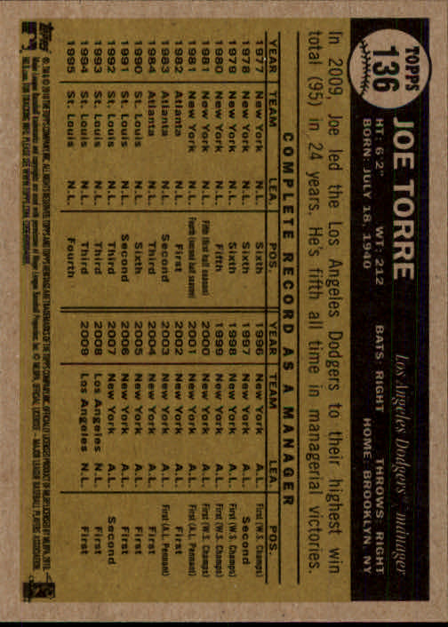 2010 Topps Heritage Baseball Card Pick 3-157 - Picture 163 of 189