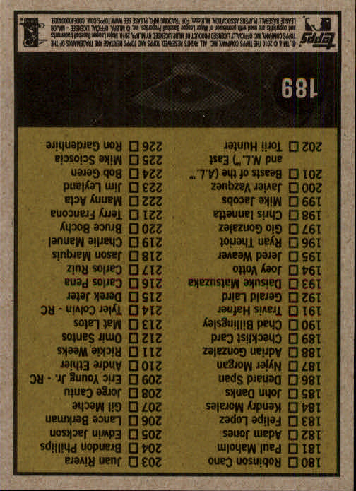 2010 Topps Heritage Baseball Card Pick 158-500 - Picture 37 of 380