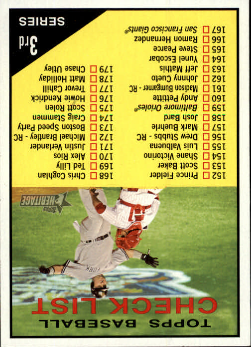 2010 Topps Heritage Baseball Card Pick 158-500 - Picture 36 of 380