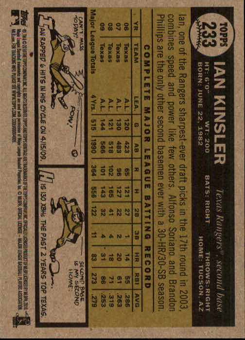 2010 Topps Heritage Baseball Card Pick 158-500 - Picture 91 of 380