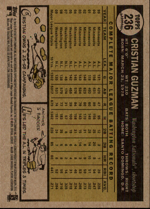 2010 Topps Heritage Baseball Card Pick 158-500 - Picture 95 of 380