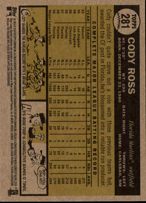 2010 Topps Heritage Baseball Card Pick 158-500 - Picture 165 of 380