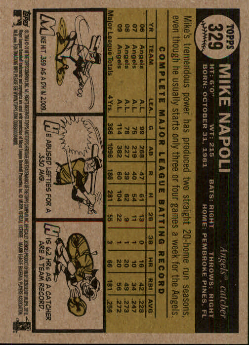 2010 Topps Heritage Baseball Card Pick 158-500 - Picture 223 of 380