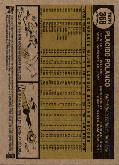 2010 Topps Heritage Baseball Card Pick 158-500 - Picture 275 of 380