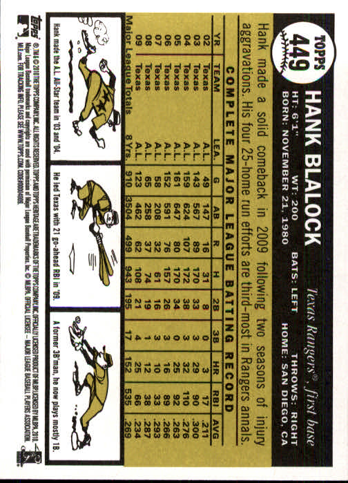 2010 Topps Heritage Baseball Card Pick 158-500 - Picture 368 of 380