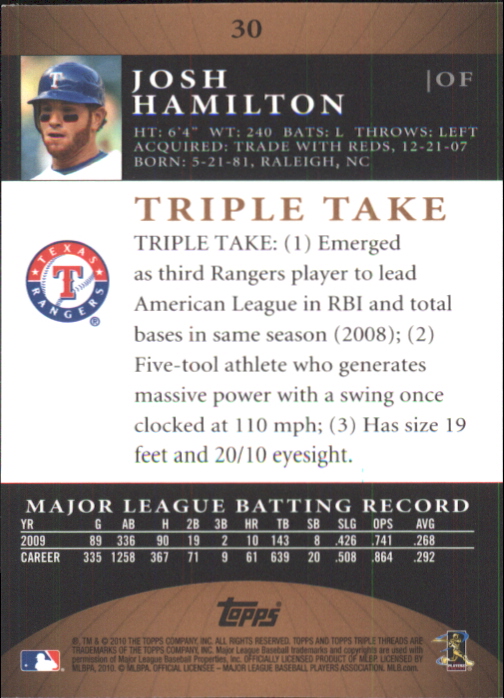 2010 Topps Triple Threads Sepia - Pick your single(s) - Bild 10 von 67
