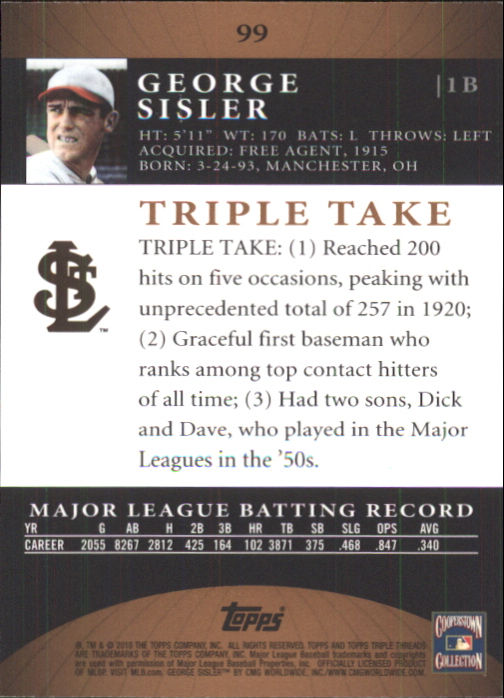2010 Topps Triple Threads Sepia - Pick your single(s) - Bild 53 von 67