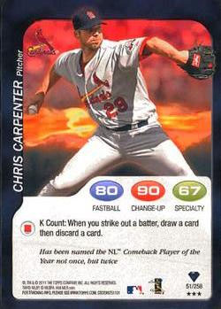 B1367- 2011 Topps Attax Baseball #s 1-258 +Inserts -You Pick- 15+ FREE US SHIP - Picture 98 of 369