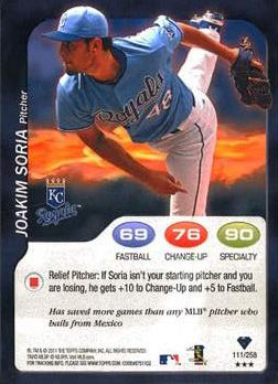 B1367- 2011 Topps Attax Baseball #s 1-258 +Inserts -You Pick- 15+ FREE US SHIP - Picture 202 of 369