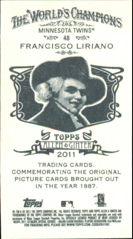 2011 Topps Allen and Ginter Baseball Part 1 Mini - Picture 92 of 366