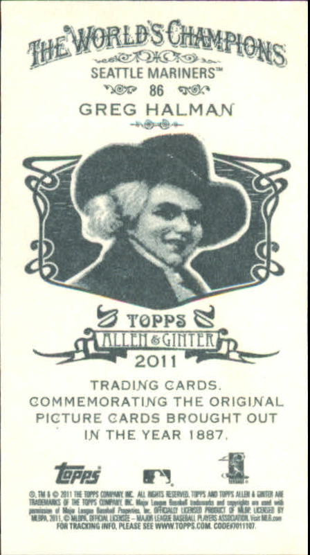 2011 Topps Allen and Ginter Baseball Part 1 Mini - Picture 103 of 366