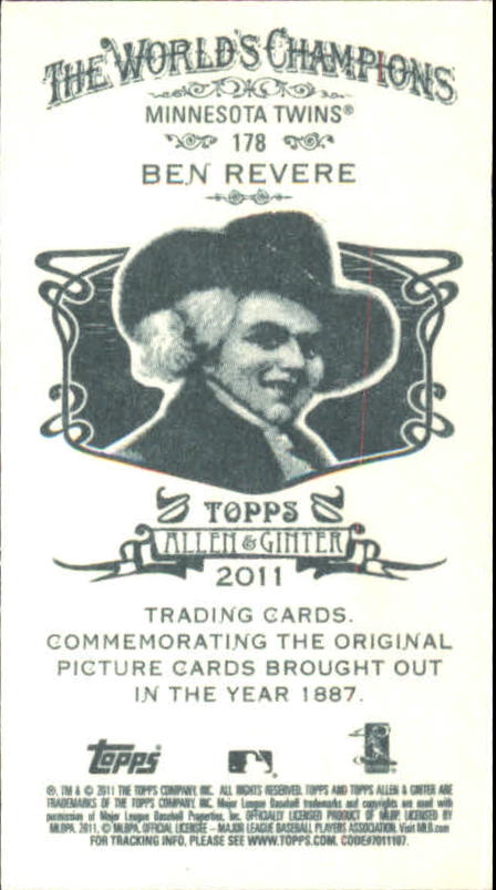 2011 Topps Allen and Ginter Baseball Part 1 Mini - Picture 138 of 366
