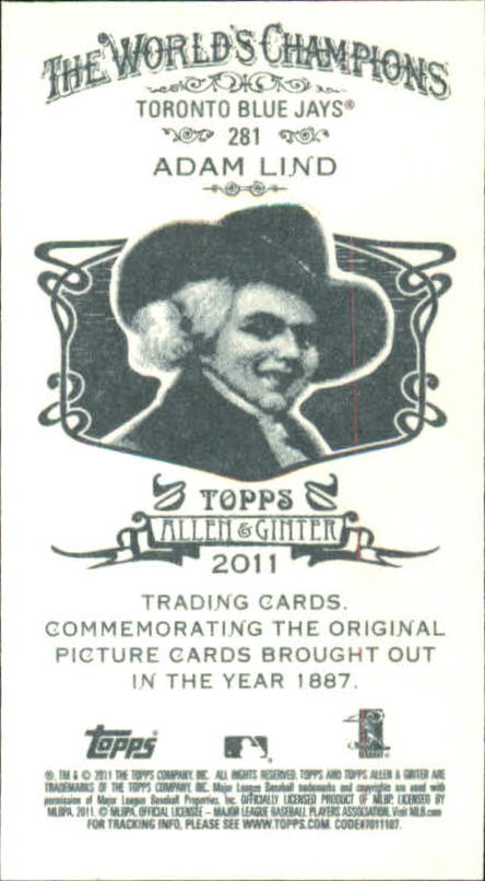 2011 Topps Allen and Ginter Baseball Part 1 Mini - Picture 179 of 366