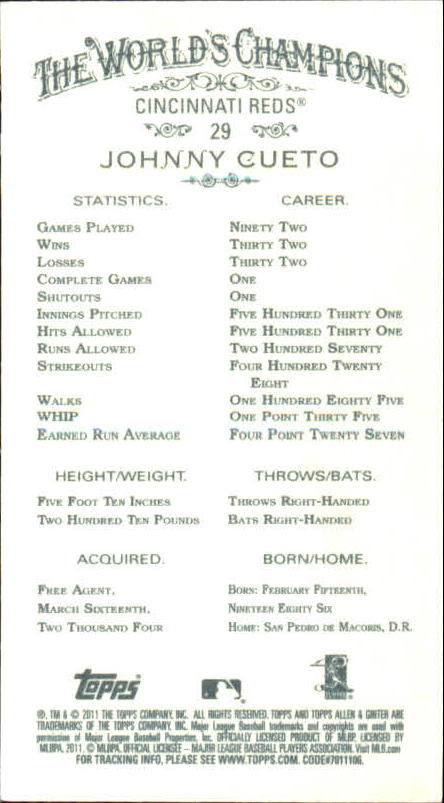 2011 Topps Allen and Ginter Baseball Part 1 Mini - Picture 200 of 366
