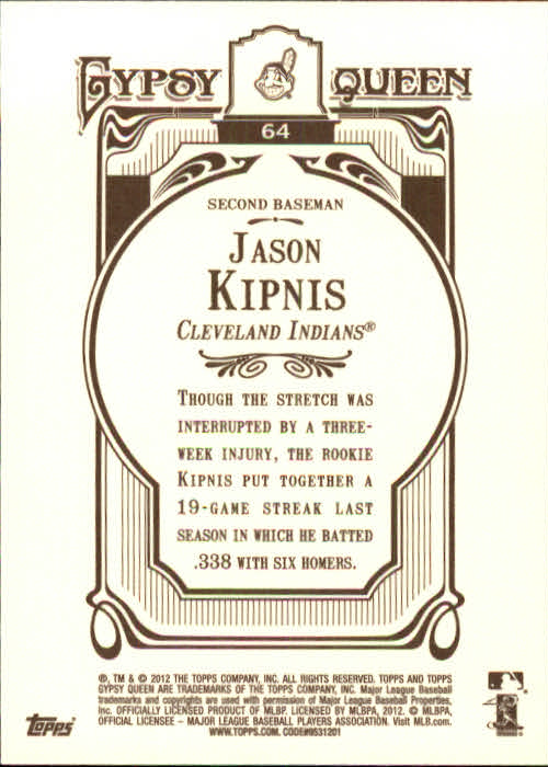 2012 Topps Gypsy Queen Baseball Part 1 - Picture 139 of 463