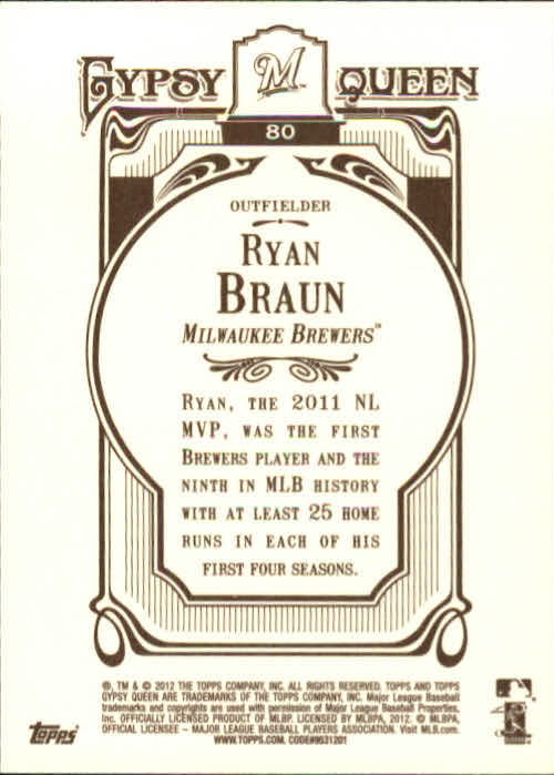 2012 Topps Gypsy Queen Baseball Part 1 - Picture 173 of 463