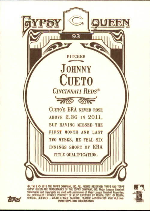 2012 Topps Gypsy Queen Baseball Part 1 - Picture 202 of 463